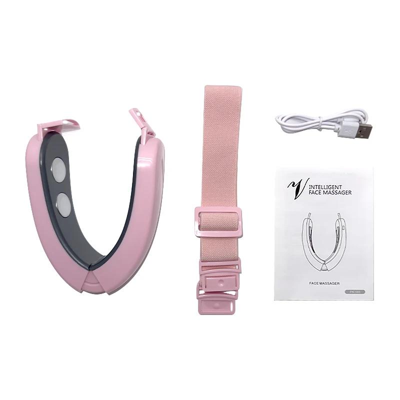 V Face Massager Portable Facial Massage Device Facial Lifting Slimming Massage Double Chin V Face Shaped Cheek Lift Belt Machine