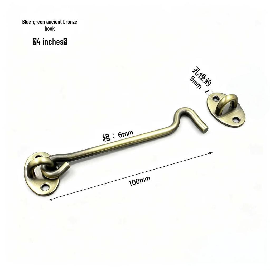 Multi-Color Door Hook: White, Black, Antique & Red Bronze, Stainless Steel, Windproof Room Door Bolt