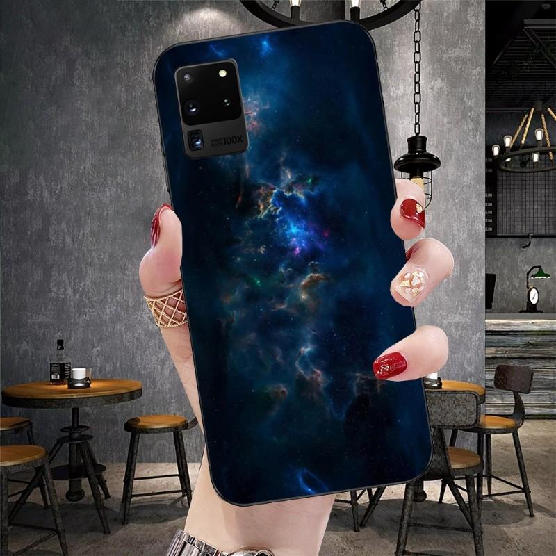 Sky Star Universe Plane Phone Case For Samsung Galaxy S6 S7 S8 S9 S10 S21 S22 Plus Ultra Soft Black Phone Cover