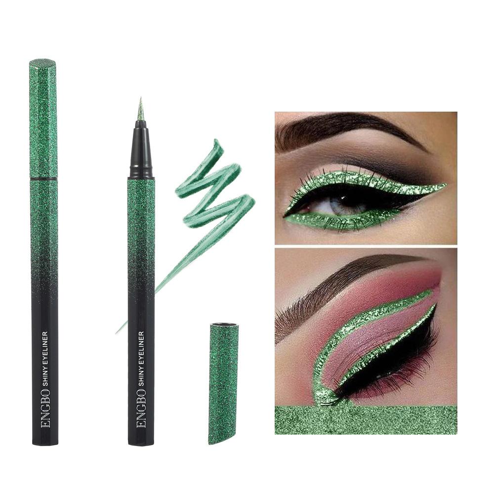 6 Pieces of Starlight Colored Eyeliner Pens with Different Colors Fast Drying Waterproof Sweat Resistant Makeup Resistant and Dream Eyeliner Pen