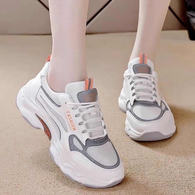 Sport Running Shoes Women Chunky Casual Sneakers Summer New Mesh Breathable Training Shoes Fashion Women Shoes Versatile Zapatos