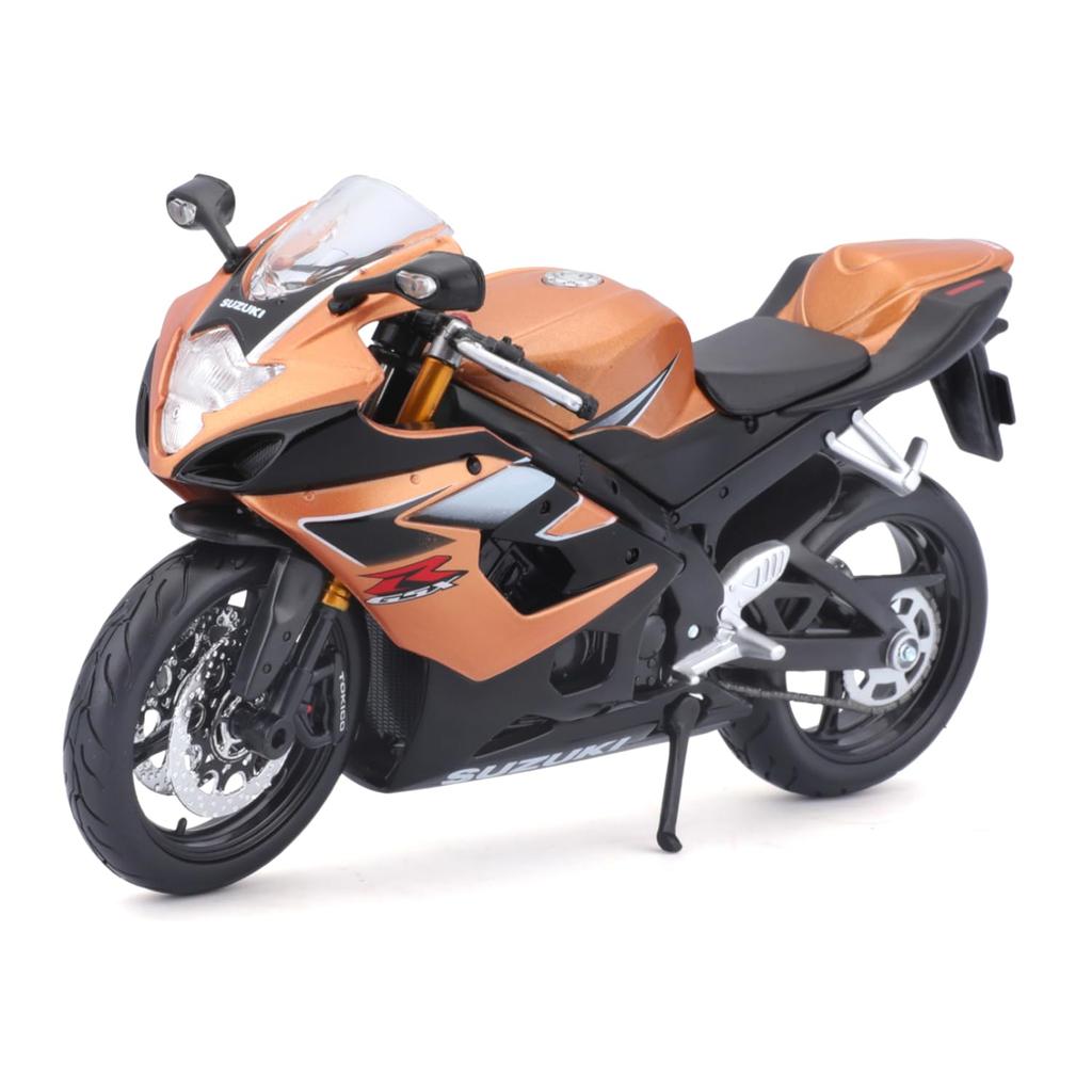 Maisto 1/12 Scale Suzuki GSX-R1000 Gold / Diecast Model Car, Motorcycle, Finished Product 05218