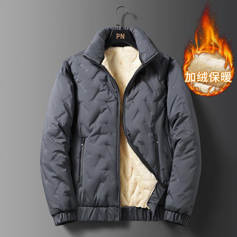 Winter Cotton-padded Men s New Large-size Men s Clothing Medium-sized Feather Rong Cotton-padded Clothes, Piled L
