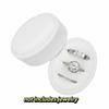 Oval Shape Three Ring Box Velvet Material Oval Jewelry Box Velvet Ring Box  Jewelry Storage
