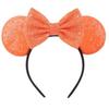 Silver Shinny Mouse Ears Headband For Girls Shinny Sequin Bow Hairband Festival Party Cosplay DIY Hair Accessories