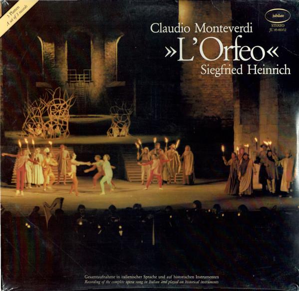 

LP Record CLAUDIO MONTEVERDI SIEGFRIED HEIN LOrfeo JU8581012 Jubilate 1980 Germany Classical Used
