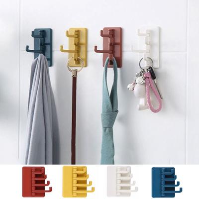 4-Hook Four Row Wall Hook Colorful Four Branch Hook Multi-Function   Kitchen