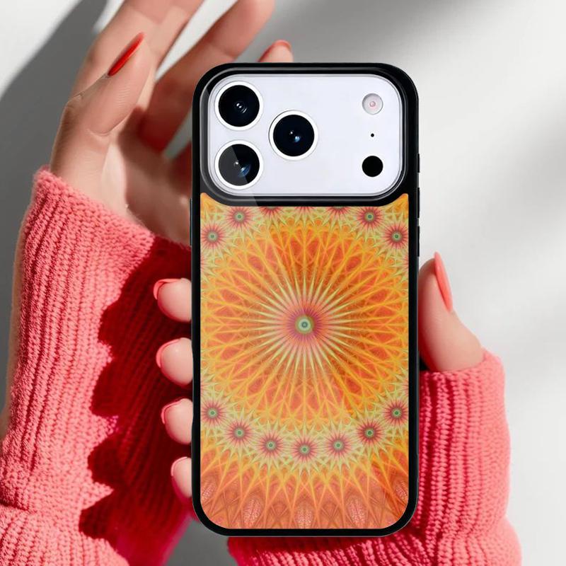 Mandala Pattern Phone Case for iPhone 17 16 15 14 13 Pro Max Back Cover for 12 11 Pro Coque