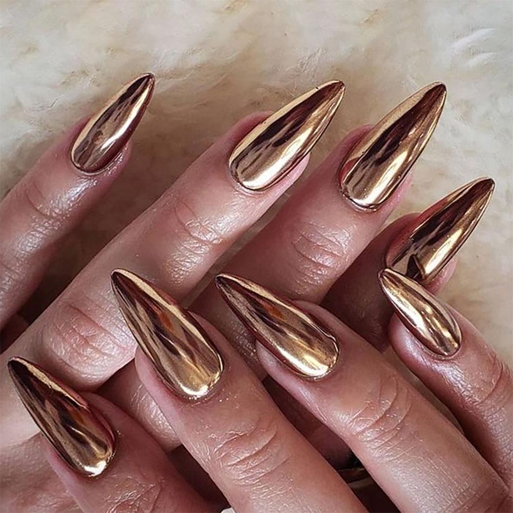 24Pcs Black Fake Nails with Diamond Halloween Long Almond False Nail Butterfly Design Wearable Oval Press On Nails Tips