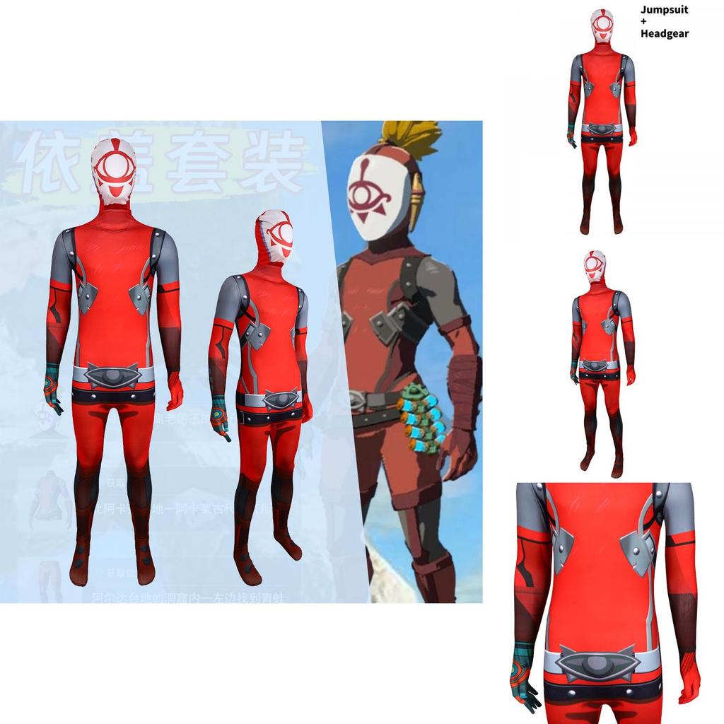 The Legend Of Zelda Tears Of The Kingdom Ignotus Cosplay Jumpsuit With Polyester Fabric For Game Role Play