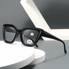 Large Frame Men Women Reading Glasses Fashionable Stylish Presbyopia Eyeglasses Lenses High Quality Oversized Eyewear 0+1.0+4.0