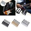 6 Gitarrensättel für E-Gitarren, Metallteile mit Feder und Schraube, Ersatz