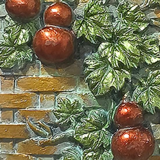 Five Gourds Refrigerator Magnet Bring Good Luck Wealth 3D Gourd Vine Round Refrigerator Magnet Home Office Kitchen Decoration