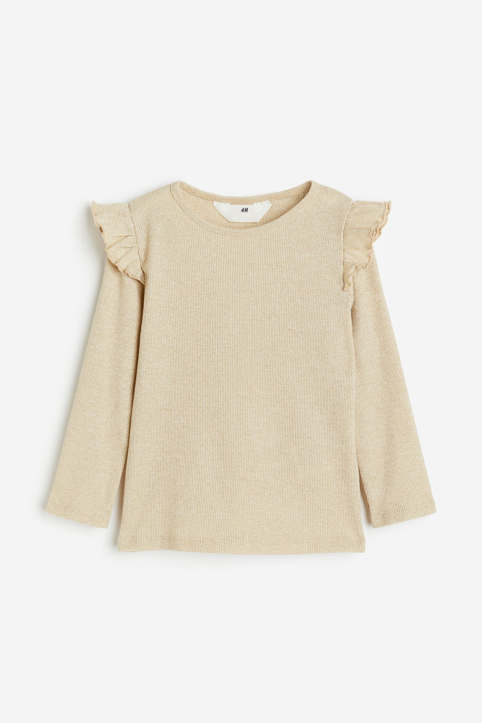 

Топ в рубчик с оборкой