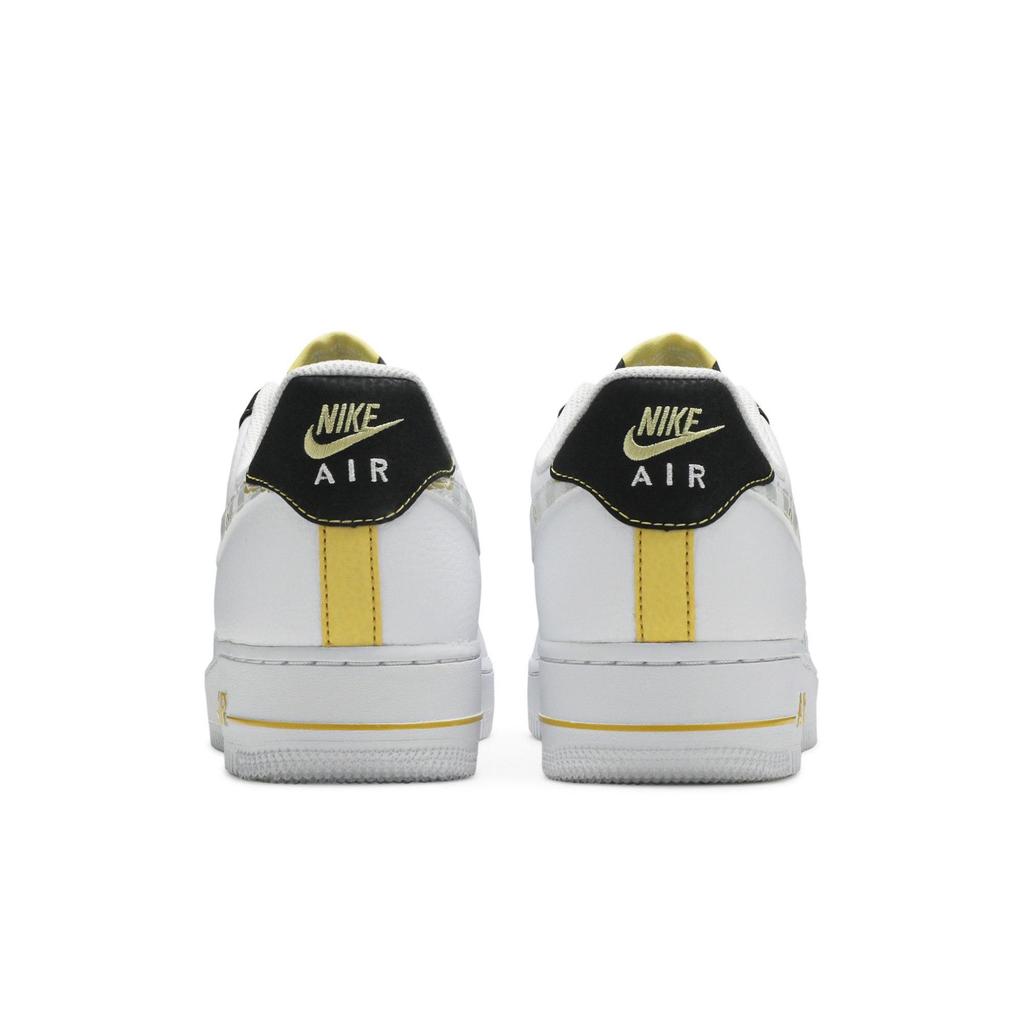 Nike Air Force 1 '07 LV8 'Gold Links Zebra Print' (Unisex) White / Saturn Gold / Black / Photon Dust Skate Shoes DH5284 100