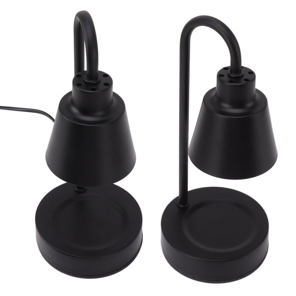 Scented Candle Lamp Black Warm Light GU10 Iron   Candle Warmer Lamp for Bedrooms Guest Rooms Study