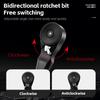 WEST BIKING Multi Functional 12-in-1 Bicycle Ratchet Wrench Tool Set Bidirectional Magnetic Ratchets Set Bike Repair Tools