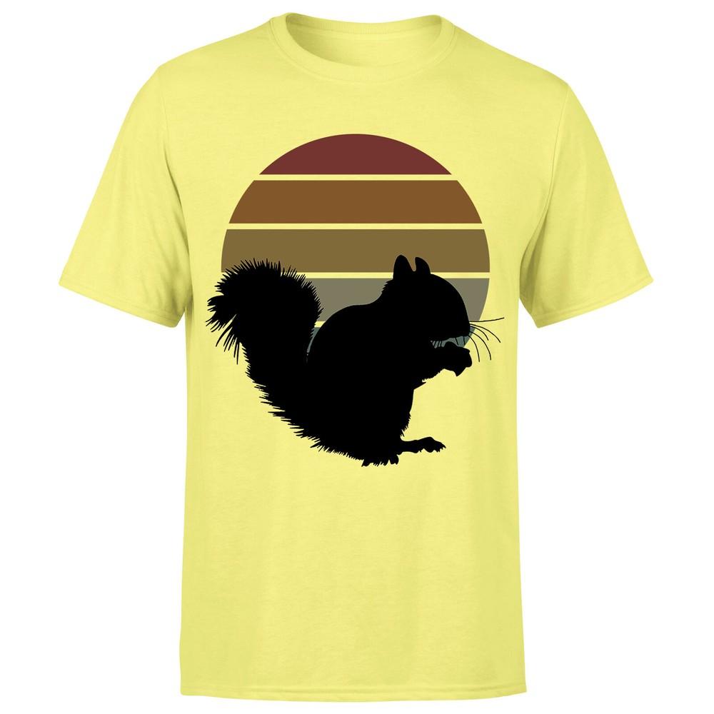 Squirrel Retro Vintage Funny Adults Unisexs Tshirt P1OrA