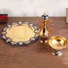 European Style Wine Set,Alloy Home Wine Pot Ice Cream Bowl Set,Exquisite Golden Wine Glass,Wine Pot Wedding Decoration,1Set