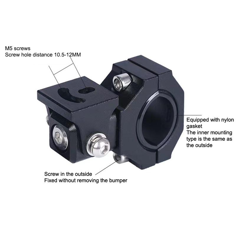 Universal Adjustable Motorcycle Headlight LED Spotlight Bracket Aluminum Mount Holder for Offroad Adventure Riding