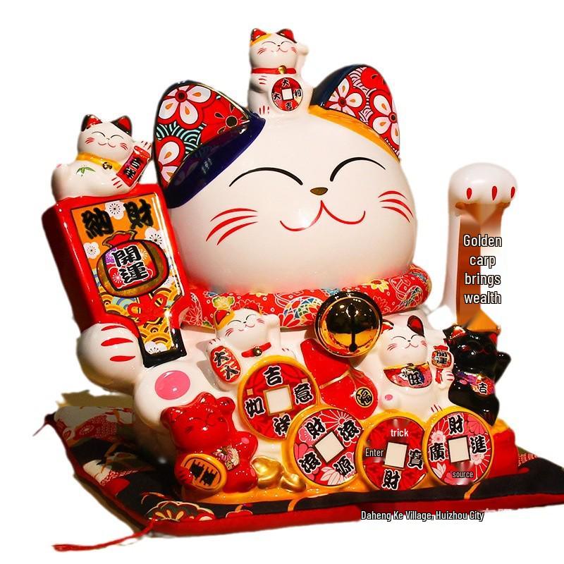 Electric Waving Arm Beckoning Fortune Cat - Home & Office Decoration Gift