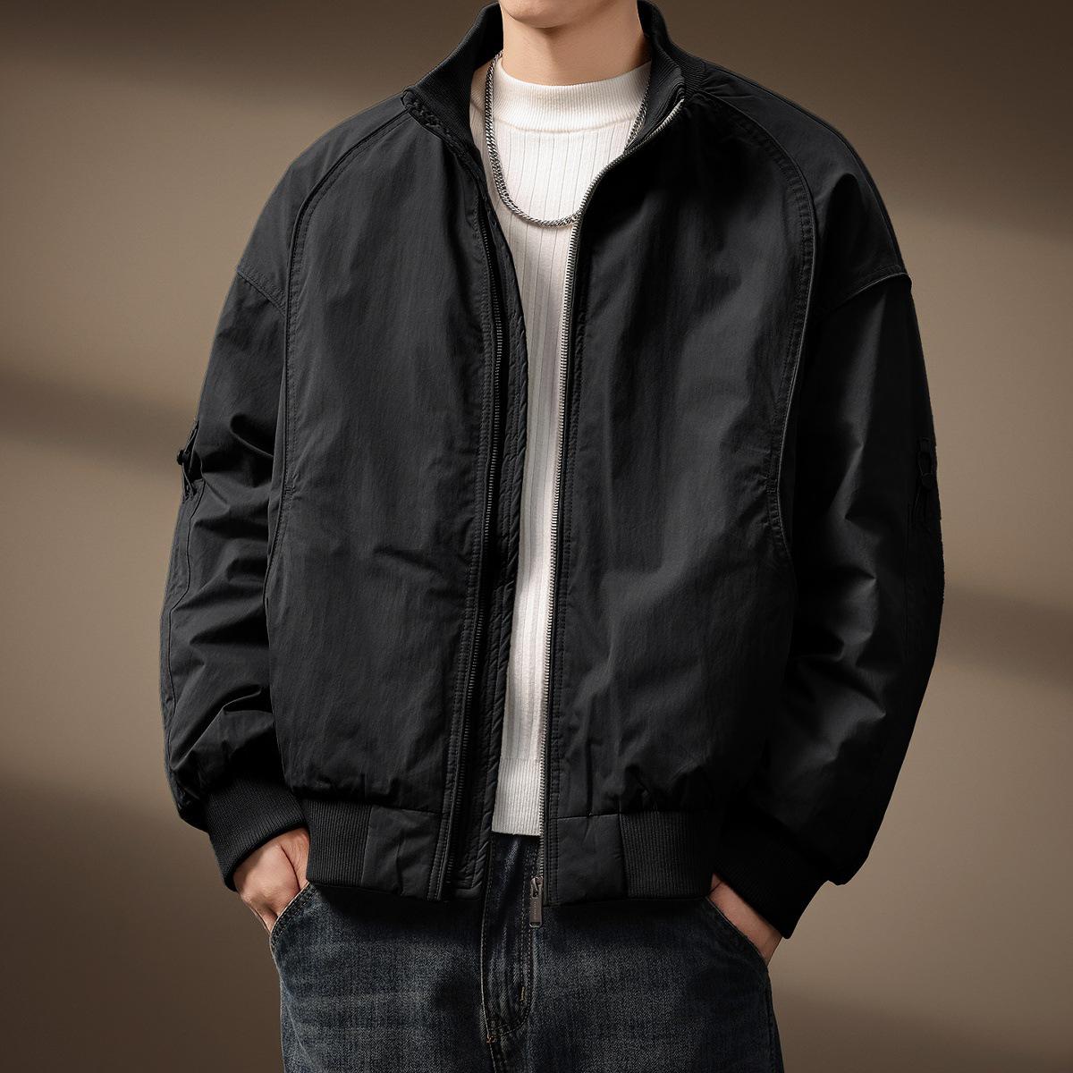 

Men s 90s Retro White Duck Down Winter Pilot Jacket – Warm & Fluffy 3XL for 95-110 kg чорний