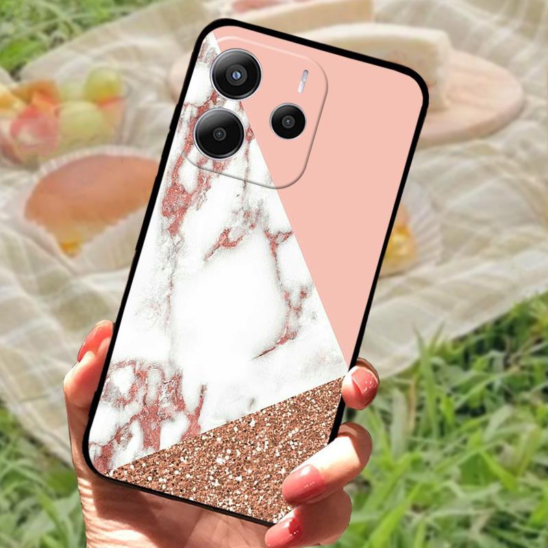 For Xiaomi Redmi Note 14 5G Case Soft Silicone Phone Cases Shell For Redmi Note 14 4G Cartoon Phone Protective Fundas Cover