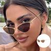 Women'S New Luxury Brand Metal Frame Sun Glasses Unisex Men'S Gradient Lens Shades Sunglasses Finished Outdoor