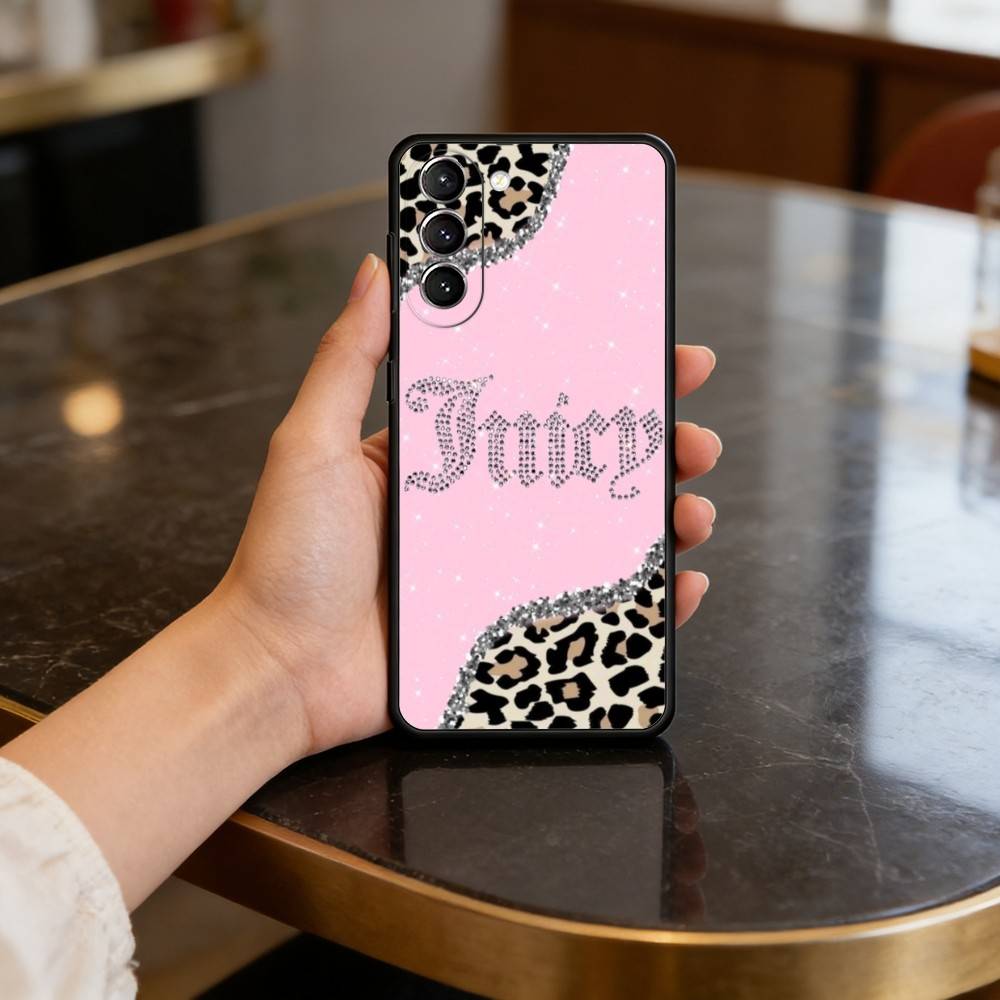 P-Pink J-Juicys C-Coutures Case for Samsung Galaxy S21 S25 FE S24 S23 Ultra S20 S9 S22 Plus S10 TPU Cover