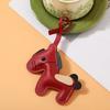Keychain Vibrant Color Faux Leather Horse Design Key Chain with Lanyard Backpacks Car Keys Handbags Bag Accessory