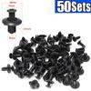 8mm Rivetti in Plastica Elementi di Fissaggio Vite Paraurti Auto Parafango Rivetto Nero Clip di Fissaggio Auto per Toyota Focus Kia Nissan Yamaha