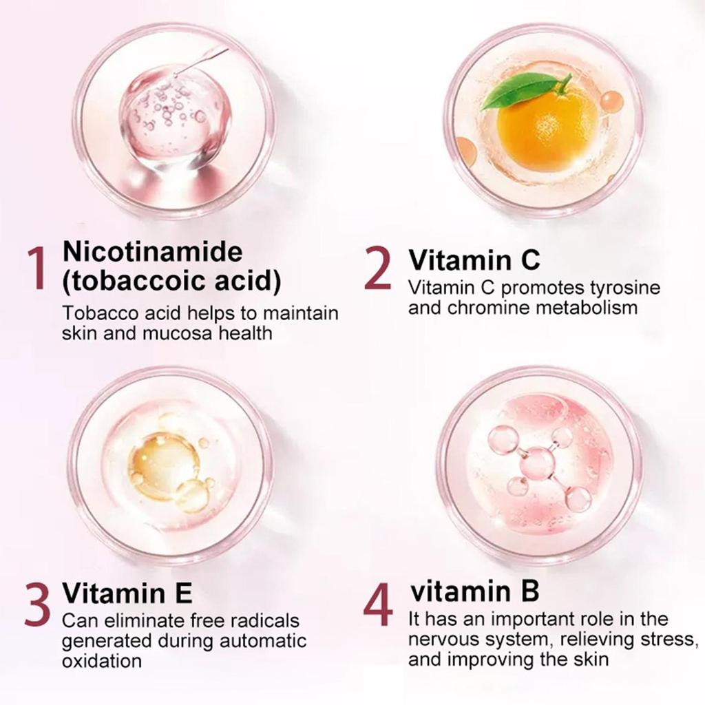 Nicotinamide, Vitamin B3 500 mg, antioxidant, reduces cell damage.