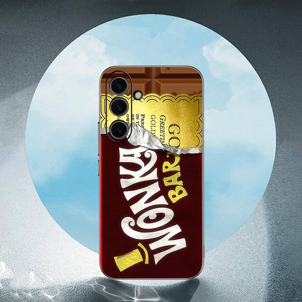 

Шоколадный батончик Wonka Для Samsung Galaxy S23 S24 S25 Ultra S22 Plus S21 Черный Мягкий Чехол Водонепроницаемый Мягкий Чехол SamsungS21ultra