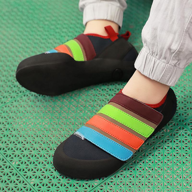 New four-season rock climbing shoes children's men's and women's bouldering shoes outdoor buckle entry professional indoor training shoes sports shoes