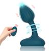 Vibrerende Butt Plug Prostata Massasjer Vibrator med fjernkontroll 10 vibrasjonsmoduser Silikon Oppladbar analplugg Sexleketøy for menn og kvinner