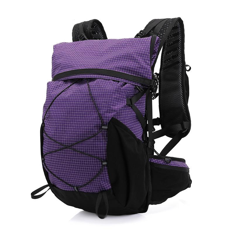 Outdoor Hiking Bag Waterproof Hiking Bag Cycling Bag Backpack Ultra-Light Marathon Multi-Functional Running Backpack 35L фиолетовый