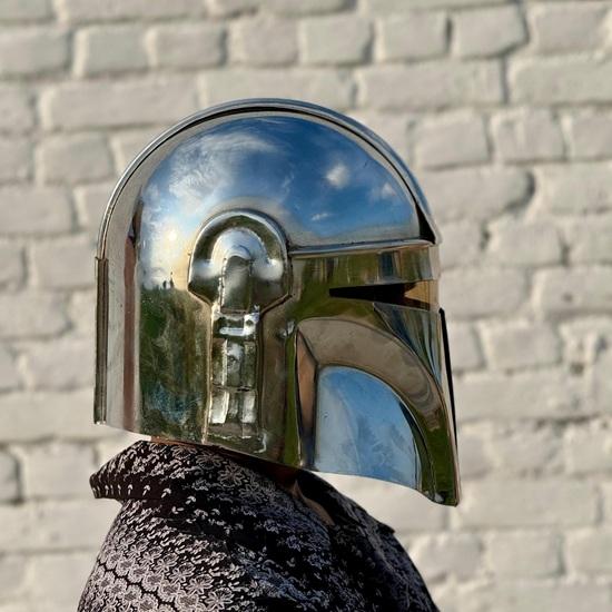 Steel Helmet Cosplay Armor Prop Collectible Handmade Helmet Gift