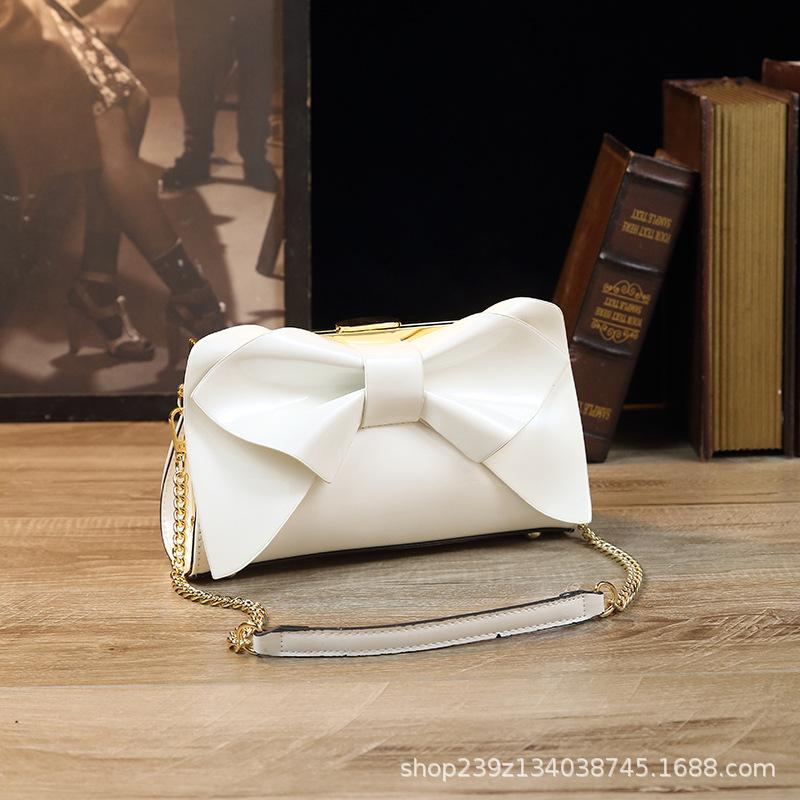 Underarm Bag High-End Patent Leather Bag High-Grade Fashion Women's Bowknot Bag Versatile Small Bag Wholesale