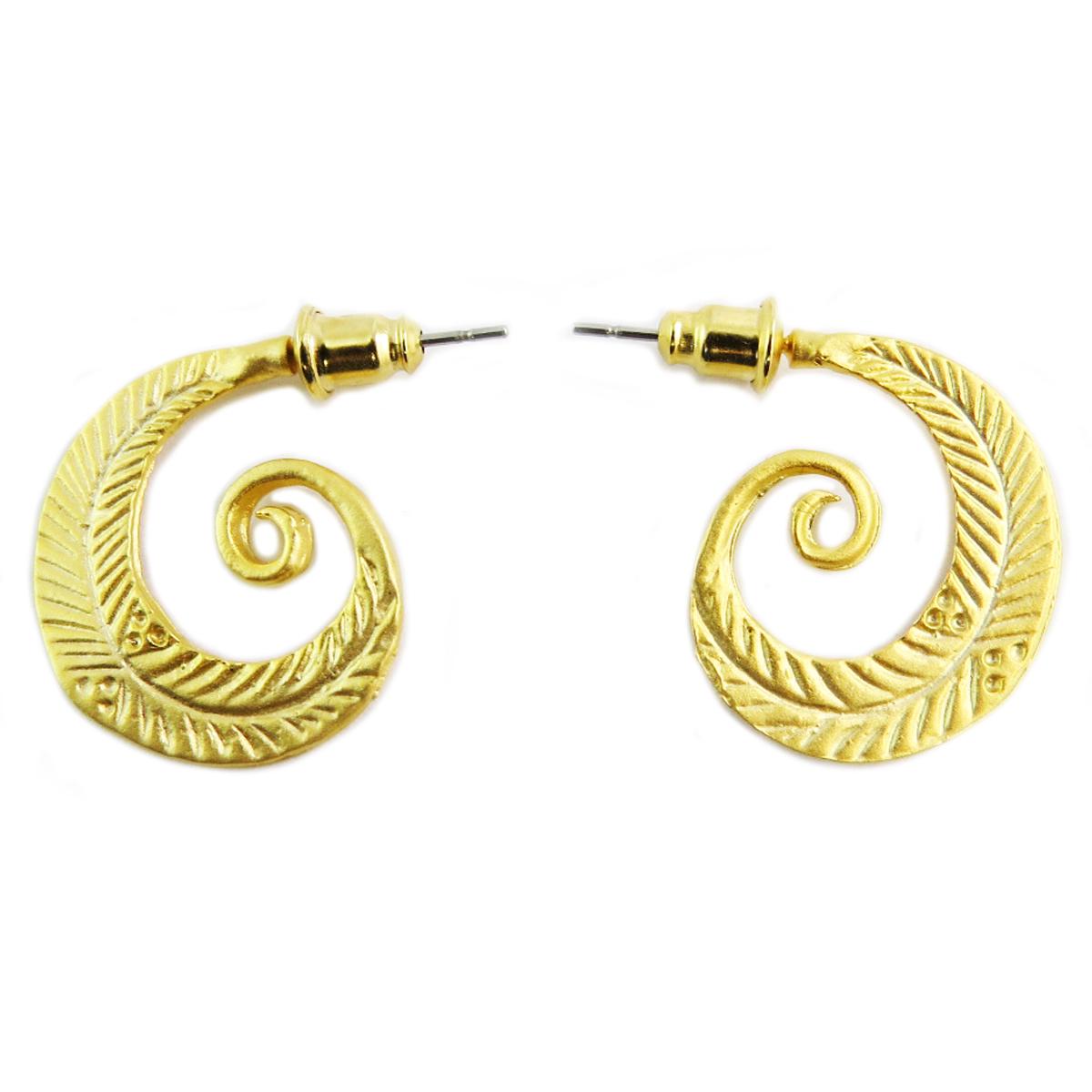 

Les Trésors De Lily [Q5641] - Серьги ручной работы Клеопатра золото - 20 мм