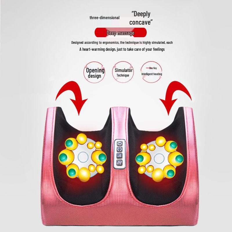 Electric Foot and Leg Massager with Heating and Kneading Therapy