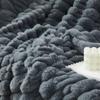 Double Layered Thick Solid Color Warm Blanket