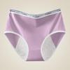 Plus Size Leak-Proof Menstrual Cotton Panties - Antibacterial, 200 Lbs Support, Aunt Sanitary Underwear for Women