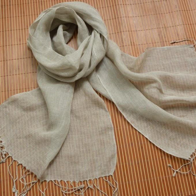 Linen Primary Color Scarf Dutch Linen Rain And Dew Fashion Literary Yarn Japanese And Korean Popular Silk Scarf