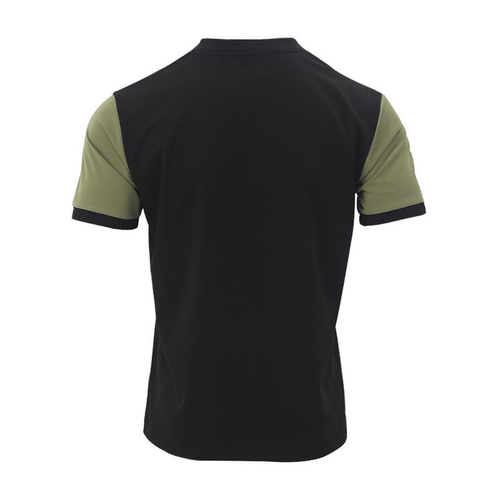 Summer Men's Button Up Round Neck Short Sleeved Shirt Solid Casual Top