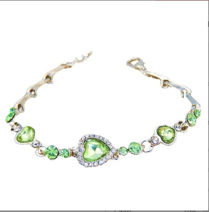 Ocean Heart Crystal Bracelet