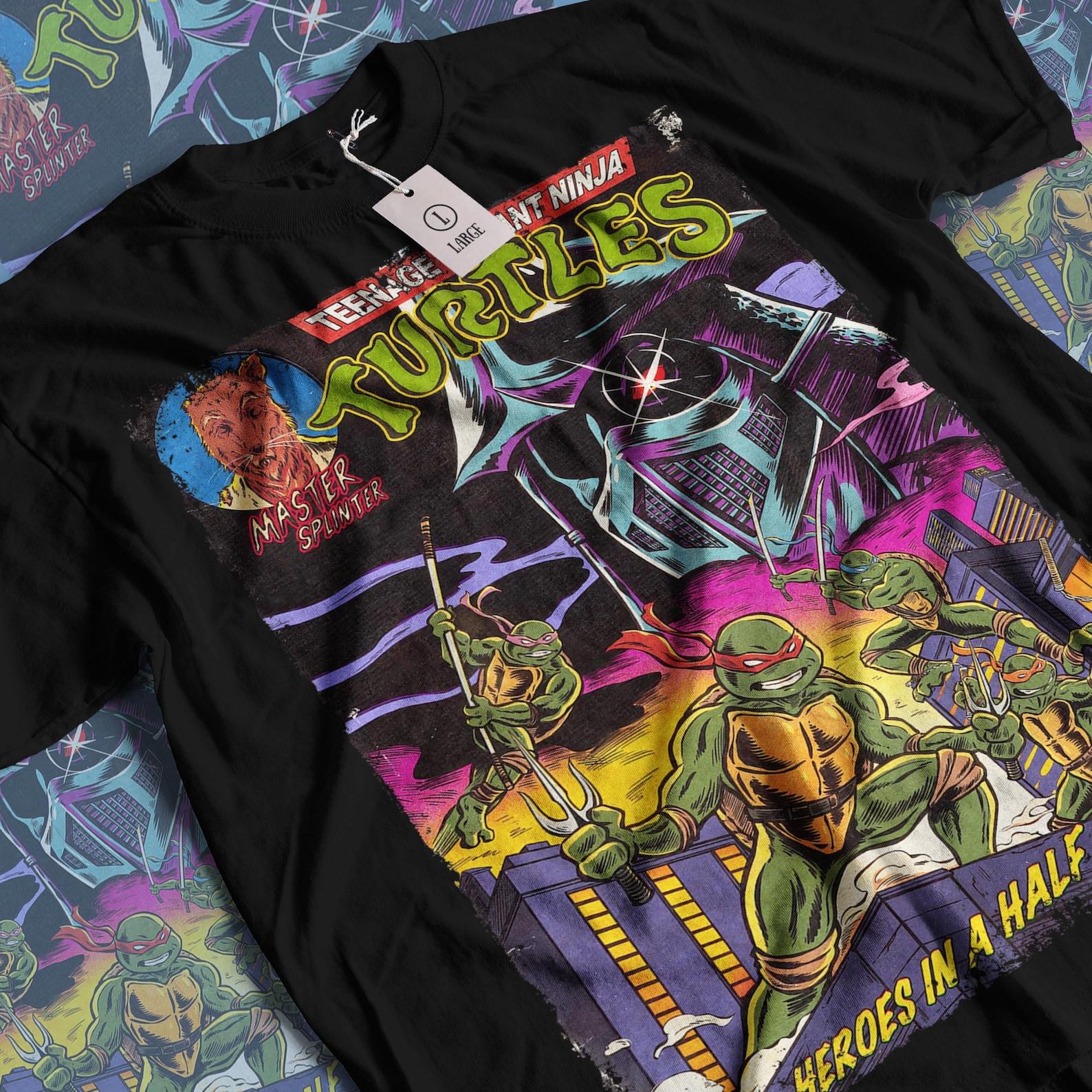 Vintage Turtles Movie T-Shirt: 90s Cartoon Graphic Tee S