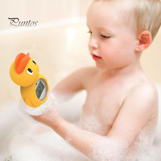 Kids Bath Thermometer Cartoon Duck/Crab/Whale/Octopus Shape Water Temperature Measuring Tool Precise Measurement Waterproof Thermometer Shower
