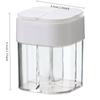 1pc Outdoor Bbq 4-In-1 Transparent Seasoning Box With Lid Pp Harmless Material Travel Camp Seal Storage Box Home Kitchen Storage