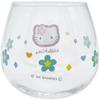 Sanrio Hello Retro Swaying Tumbler Character Hello Kitty Made In "Kaohana Kitty" Glass, Approx. 290ml, Approx. 9x8cm, Tableware, Goods, Clear, Japan,