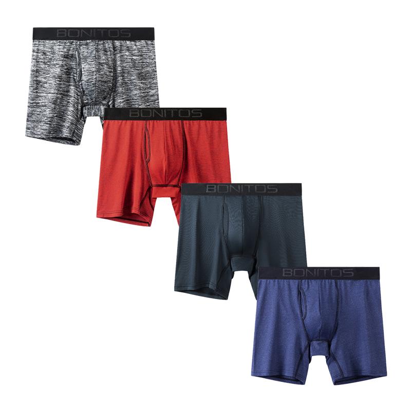 

4 шт. Мужские трусы-боксеры с открытой передней частью, сексуальные мужские трусы, фирменные мужские трусы, дышащее нижнее белье для мужчин, мягкие эластичные мужские трусы-боксеры XXL